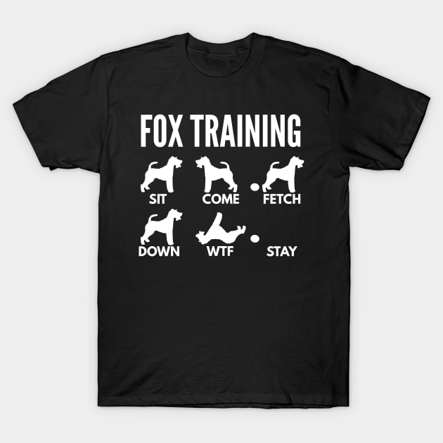 Fox Training Fox Terrier Tricks T-Shirt by DoggyStyles